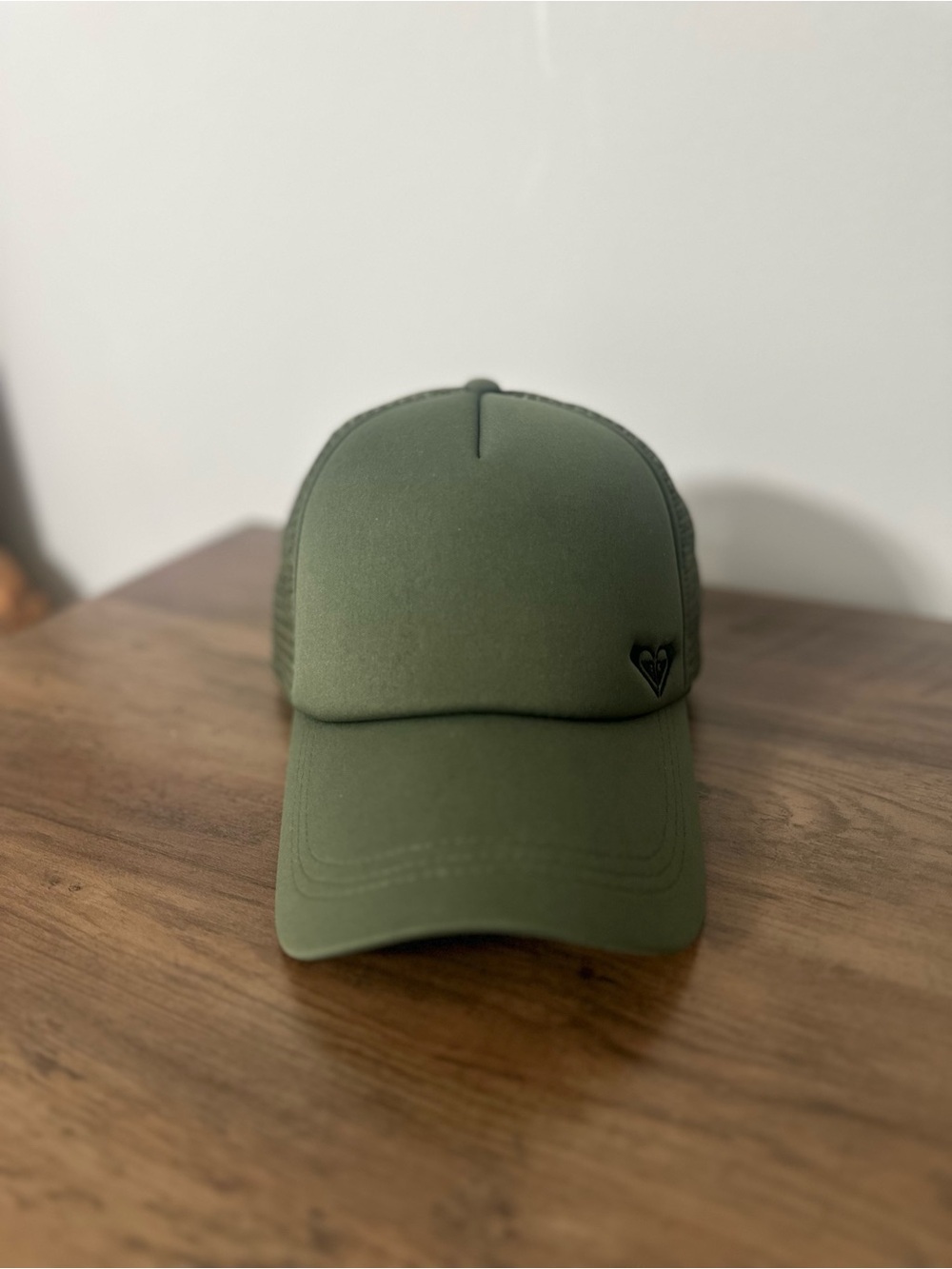 Roxy Olive Green Mesh-Back Trucker Hat